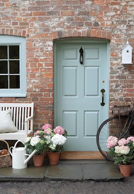 Celestial Blue Front Door