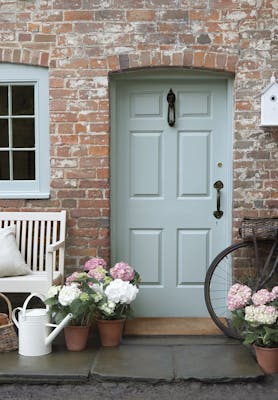 Celestial Blue Front Door