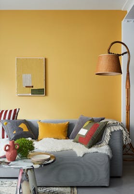 Yellow-Pink Living Room